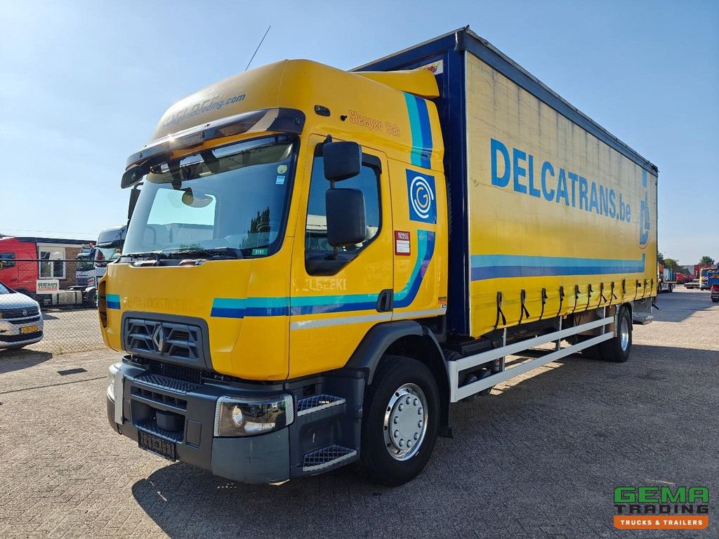 Renault D19 Wide 280 4x2 Schlafkabine Euro 6C – Schiebe-Staukasten aus Segeltuch 8,6 m + D Hollandia 2000 kg – Schiebedach – SmartTacho V2
