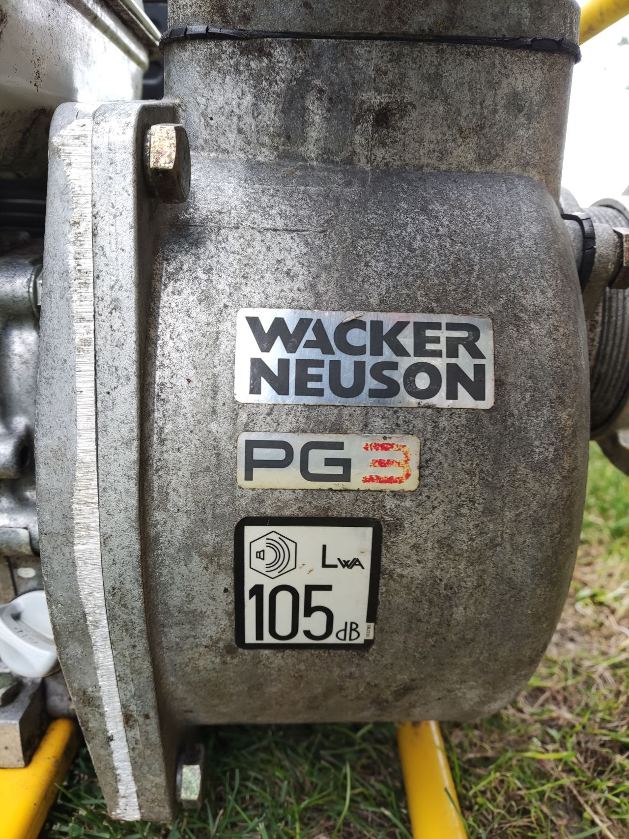Wacker Neuson waterpomp (type PG3, Honda GX160 motor, etc.)