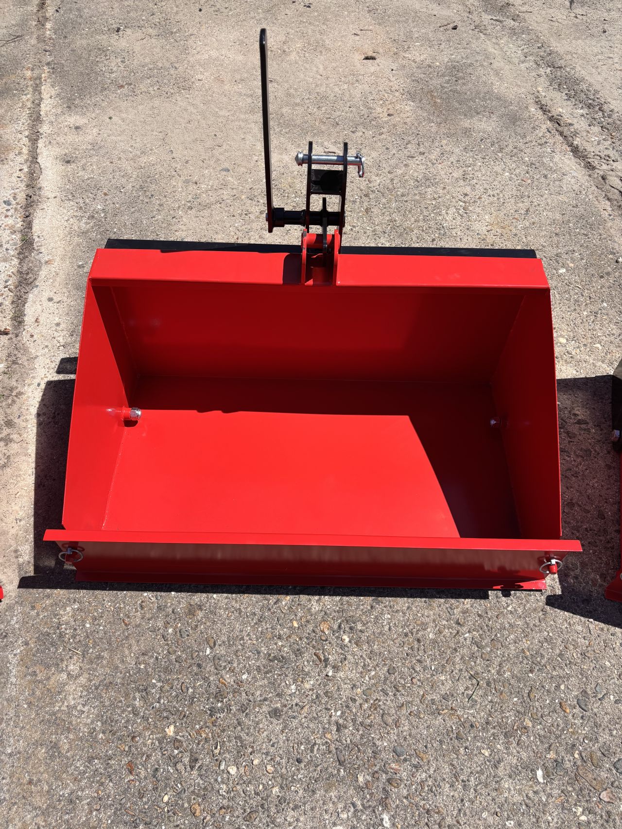 Kantelbare grondbak 100cm - afneembare klep - gegalvaniseerd