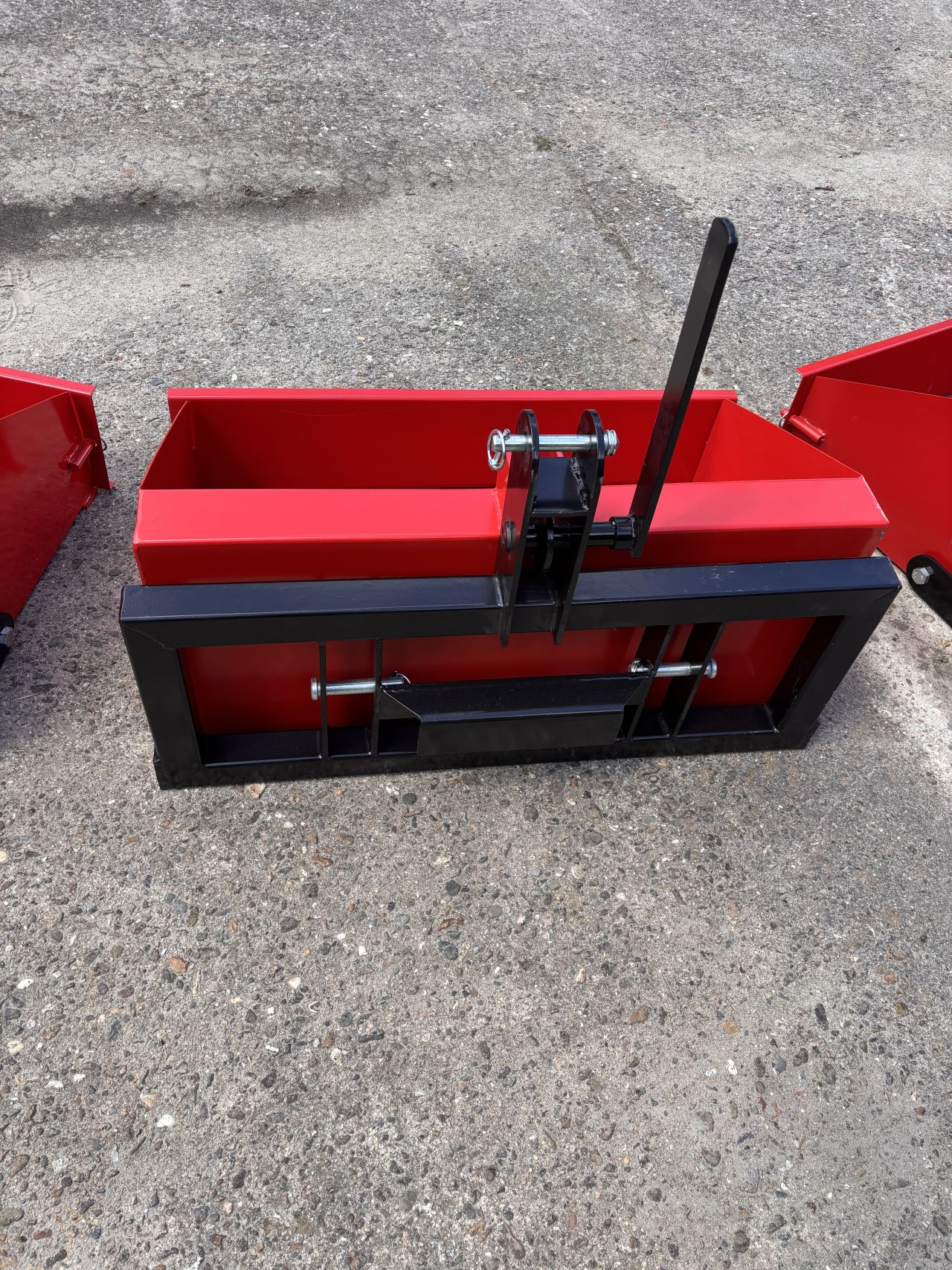 Kantelbare grondbak 100cm - afneembare klep - gegalvaniseerd