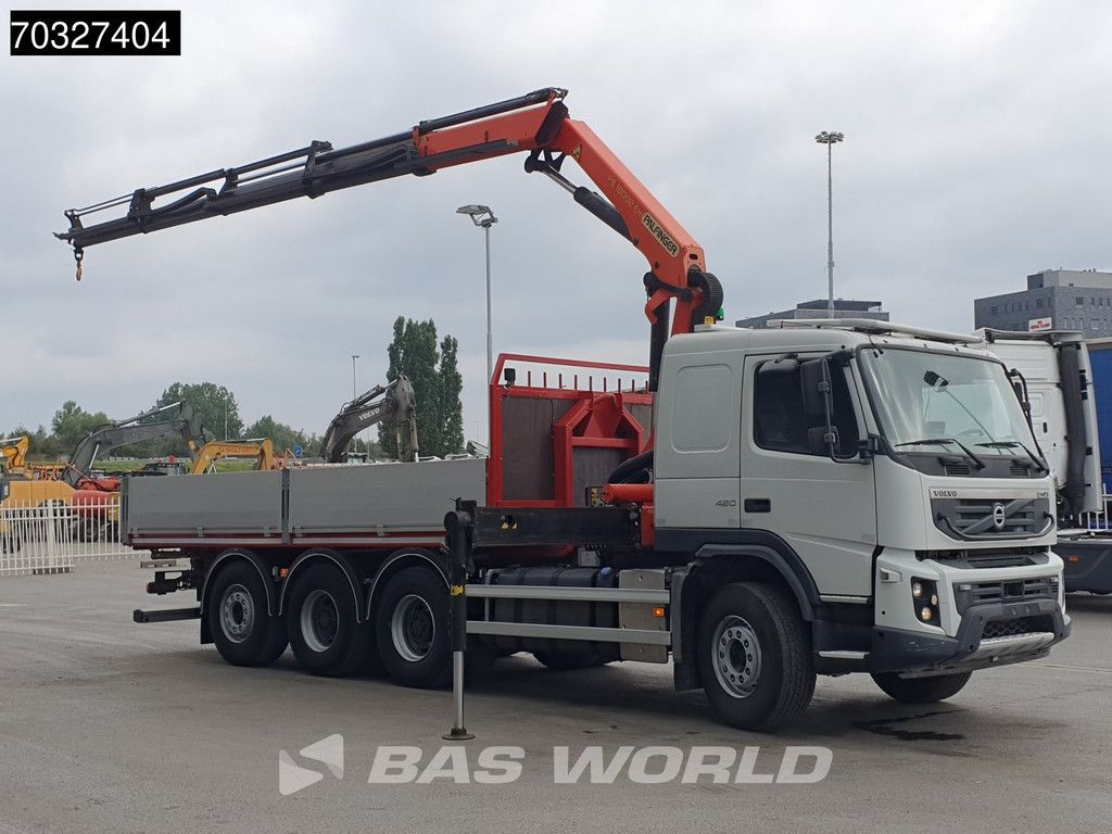 Volvo FMX 420 8X4 LOW original Mileage! Palfinger PK18002 EH Kran Crane Lift+steer axle Euro 6