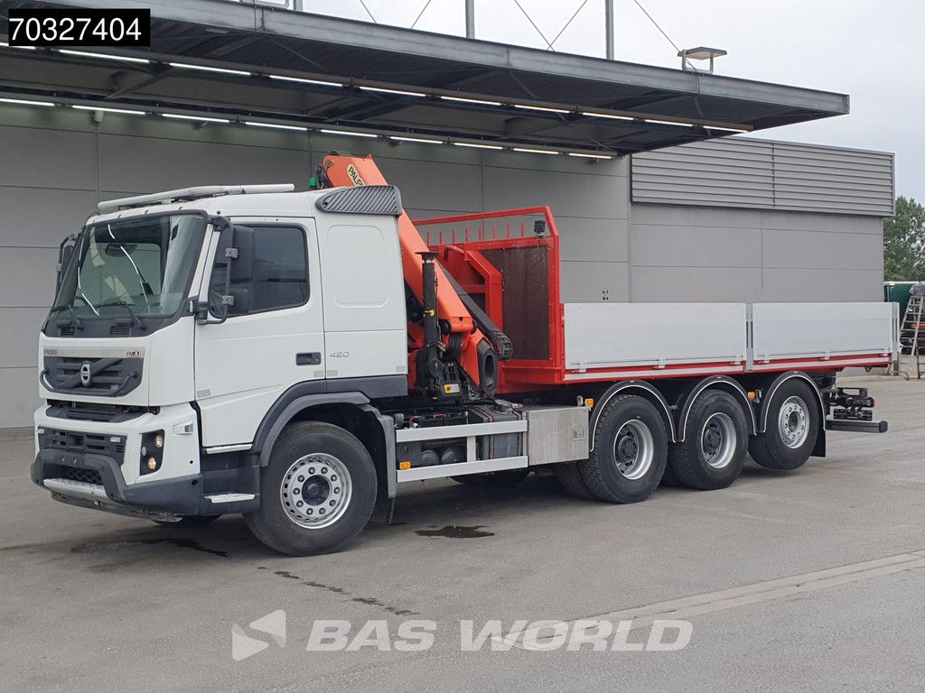 Volvo FMX 420 8X4 LOW original Mileage! Palfinger PK18002 EH Kran Crane Lift+steer axle Euro 6
