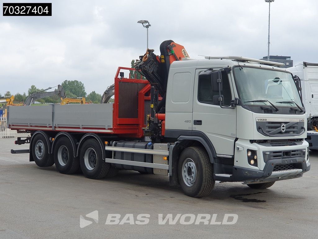 Volvo FMX 420 8X4 LOW original Mileage! Palfinger PK18002 EH Kran Crane Lift+steer axle Euro 6