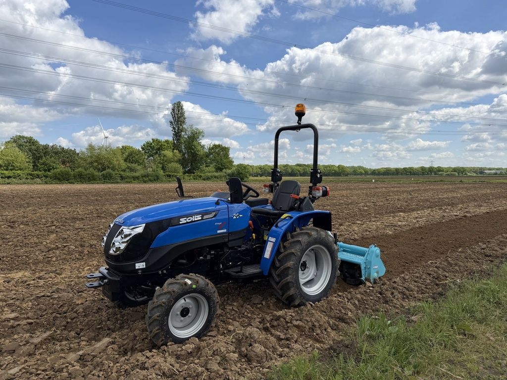 Solis 20 4WD minitractor DEMO 2026 optie met grondfrees