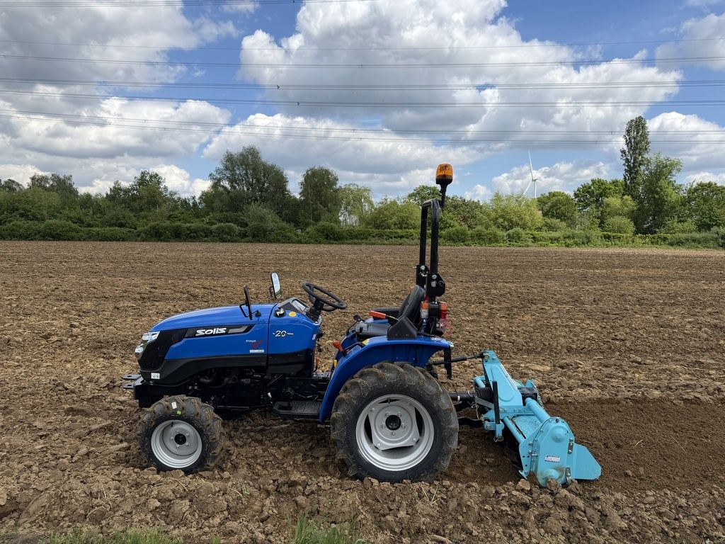 Solis 20 4WD minitractor DEMO 2026 optie met grondfrees