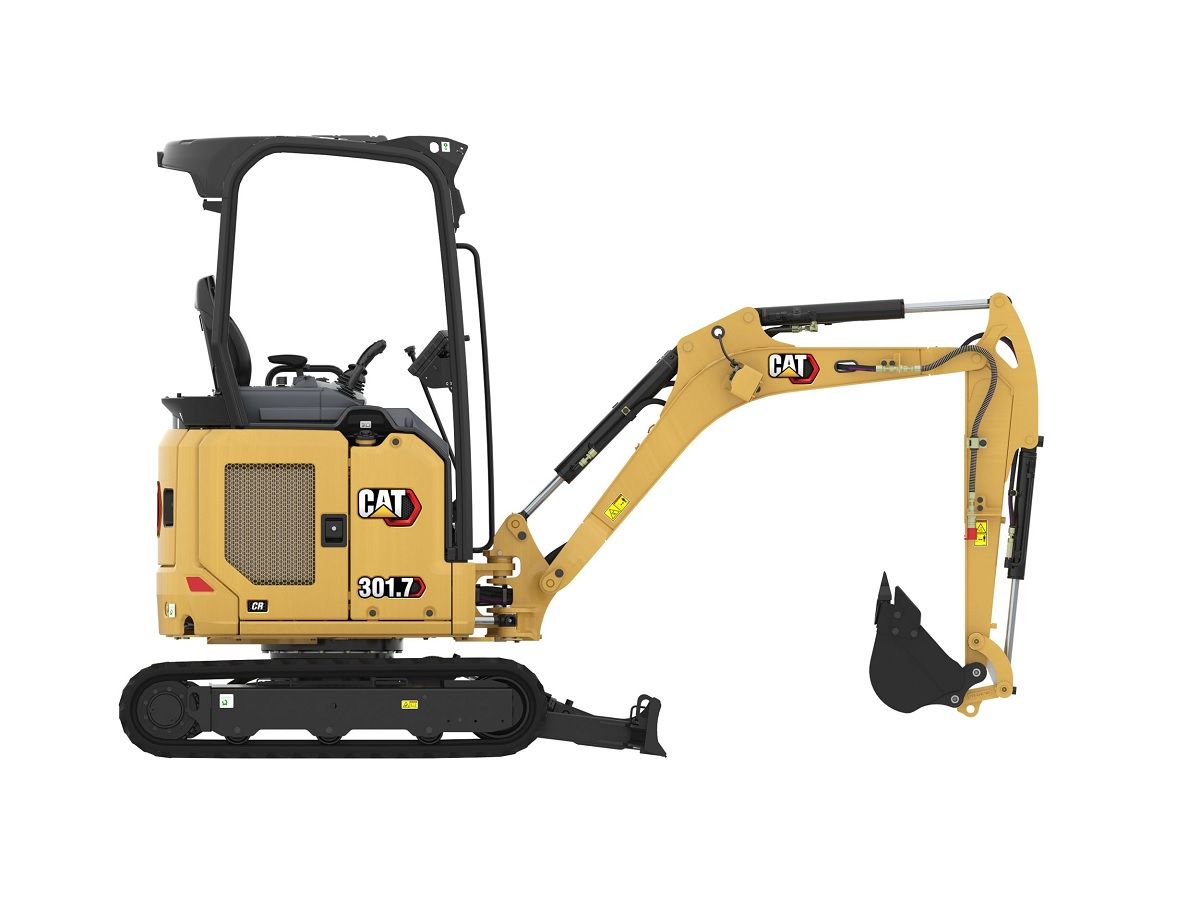 Caterpillar 301.7CR Canopy. minigraver, minkraan, BJ2024, Demo!