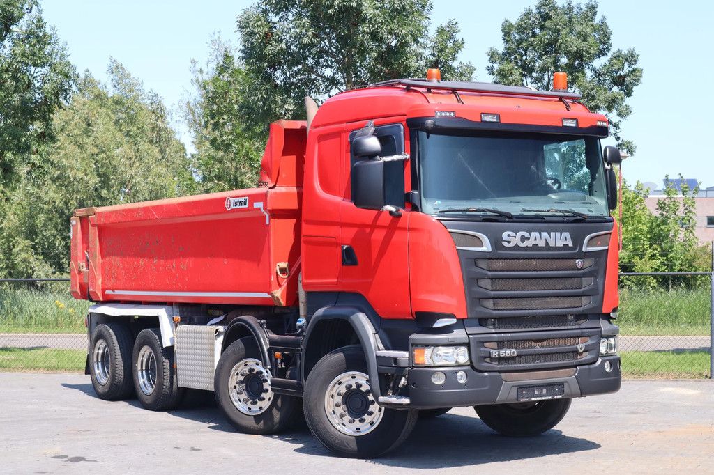 Scania R580 V8 8X4 RETARDER BIG AXLES FULL STEEL EURO 6
