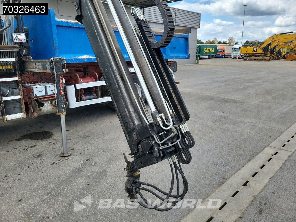 Iveco Trakker 310 6X4 HIAB 122 Duo Kran Crane 8m3 tipper Steelsuspension Big-Axle Euro 3