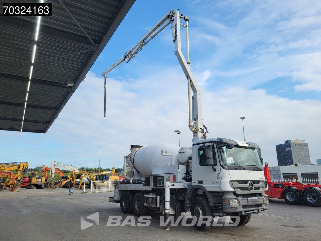 Mercedes Actros 3241 8X4 PUMI Schwing Stetter FBP 21-100 Pump + AM 7 FHC-L Mixer Euro 5