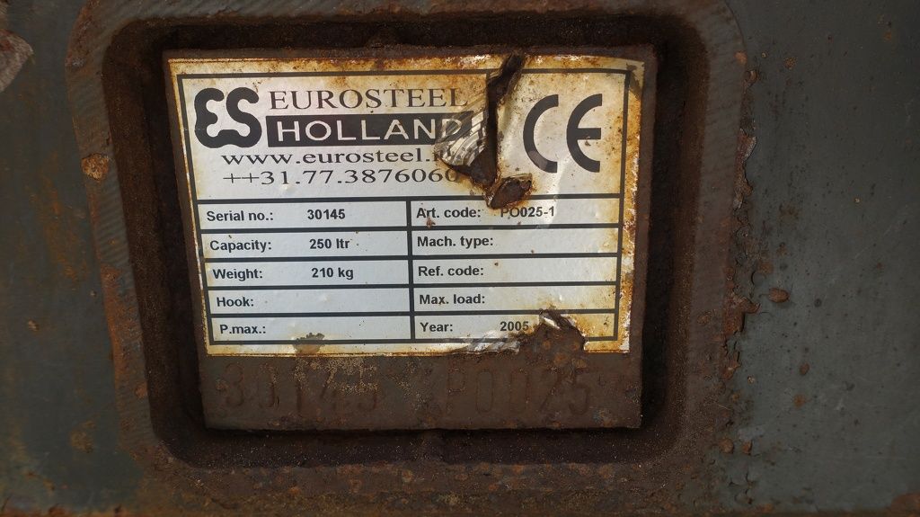 Eurosteel Puinbak met tanden CW10 70Cm