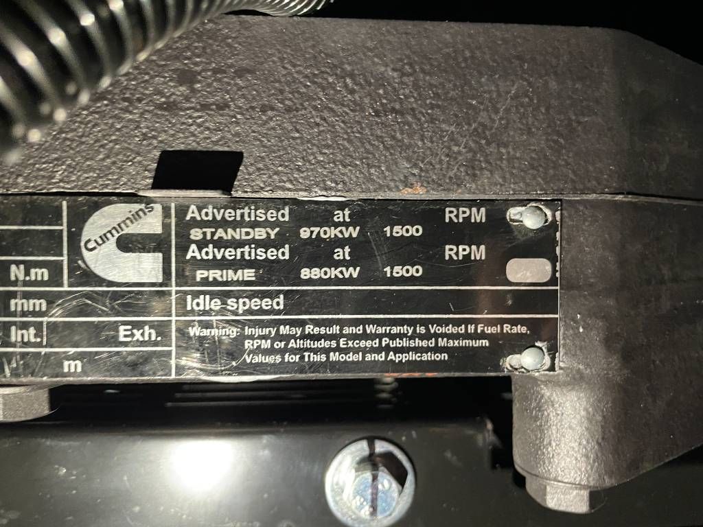 Cummins KTA38-G5 - 1100 kVA Generator - DPX-18815