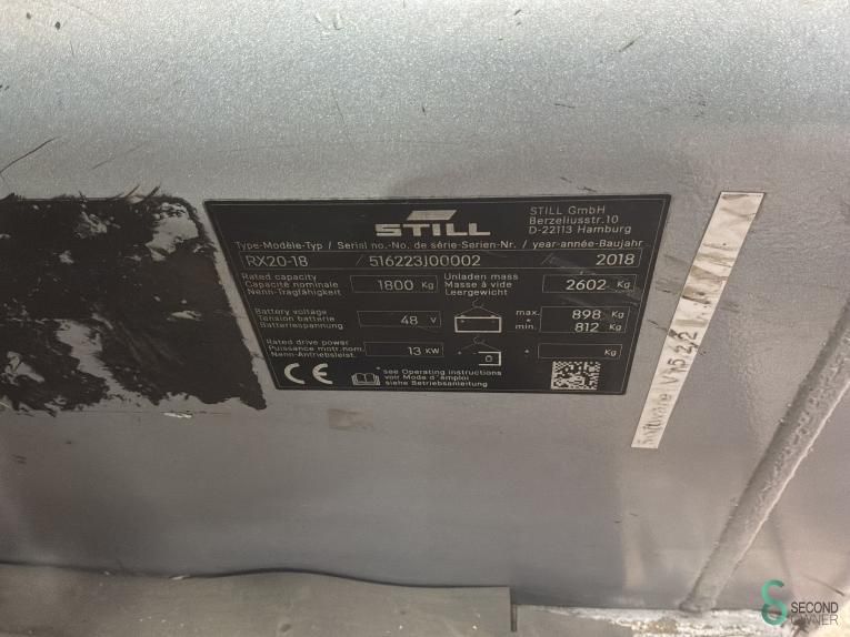Gabelstapler Elektrisch Still RX20-18 2018 Stunden 5593
