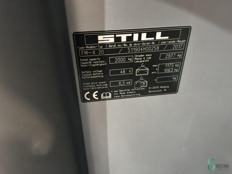 Schubmaststapler Elektrisch Still FM-X20 2017 Zerlegt