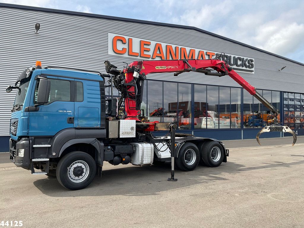 Man TGS 33.480 6x6 Euro 6 Palfinger 27 Tonmeter boomkraan