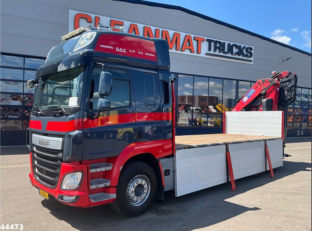 DAF FAQ CF 510 8x2 Euro 6 HMF 40 Tonmeter laadkraan + Fly-JIb