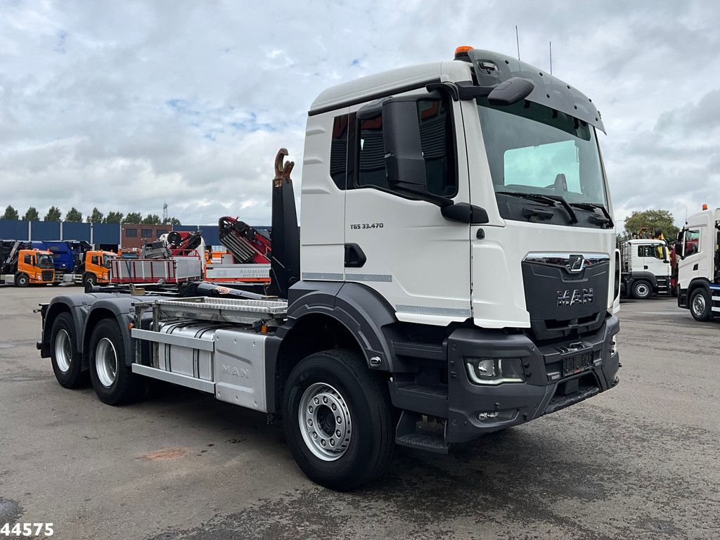 Man TGS 33.470 6x4 Euro 6 Full Steel AJK 20 Ton haakarmsysteem