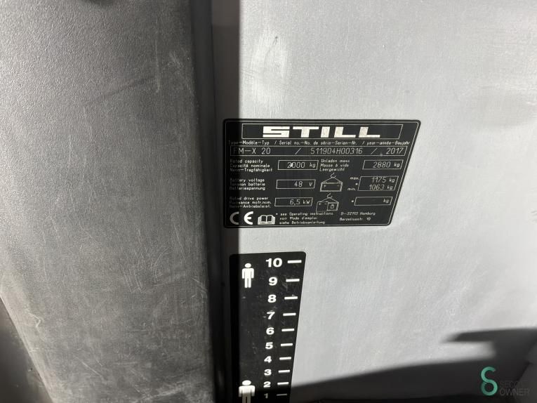 Schubmaststapler Elektrisch Still FM-X20 2017 Zerlegt