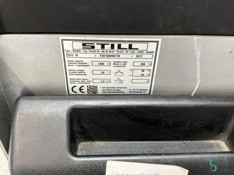 Hubwagen Elektrisch Still ECU14 2017