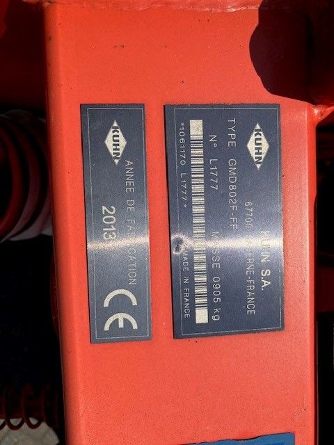 Kuhn Kuhn GMD 802 F-FF Frontmaaier
