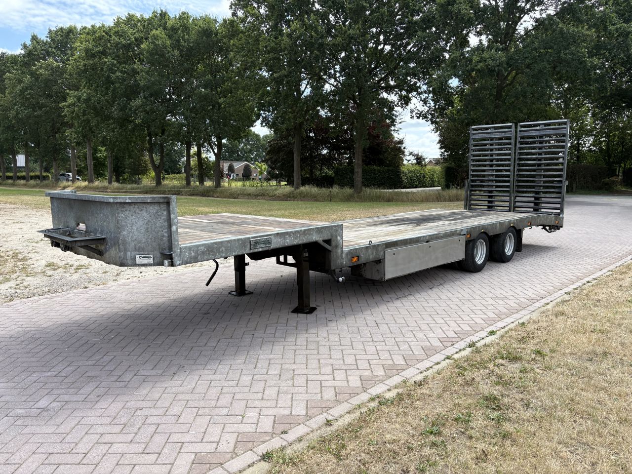 BE oplegger semi dieplader Veldhuizen 10 TON