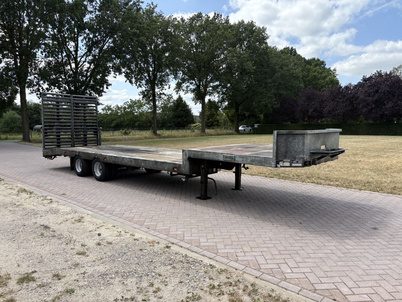 BE oplegger semi dieplader Veldhuizen 10 TON