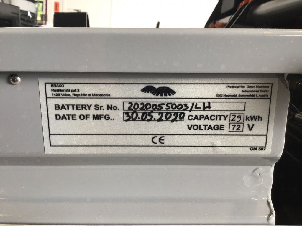 GREEN MACHINE 500 ZE PLUS Electric sweeper