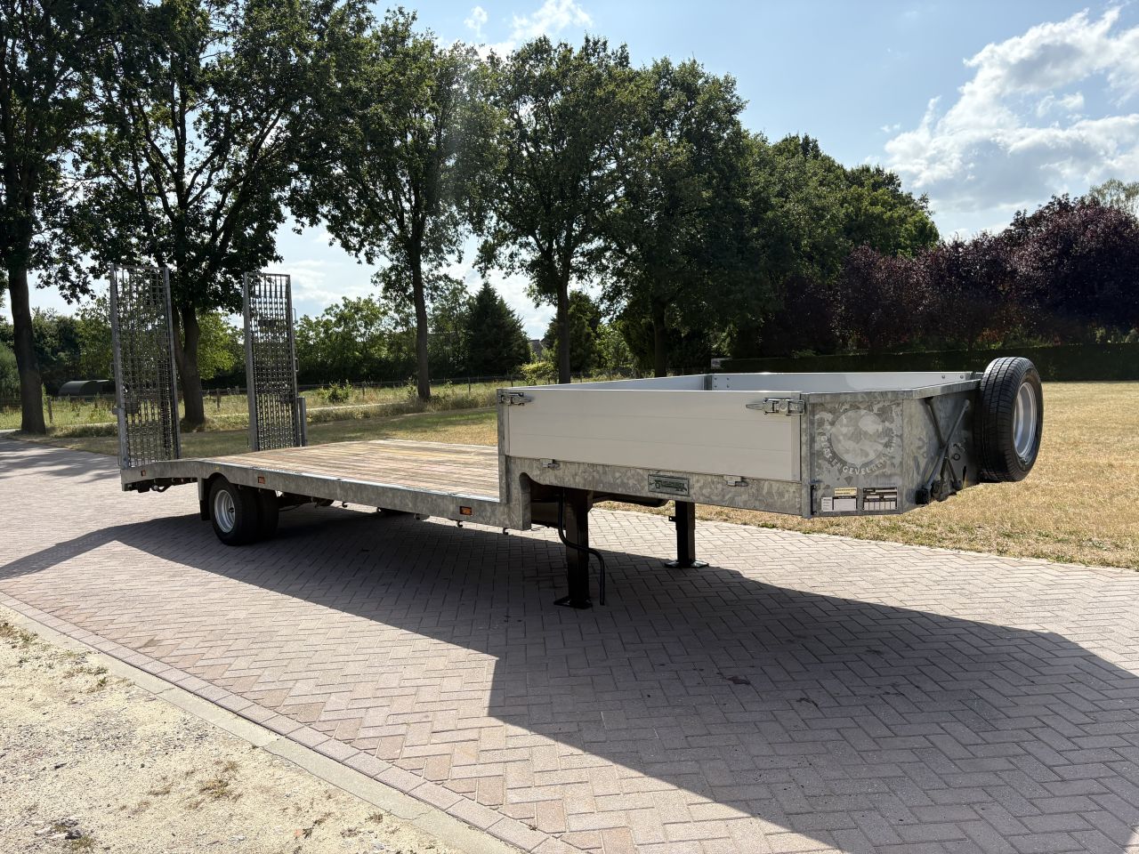 Be oplegger VELDHUIZEN semi dieplader 5 TON