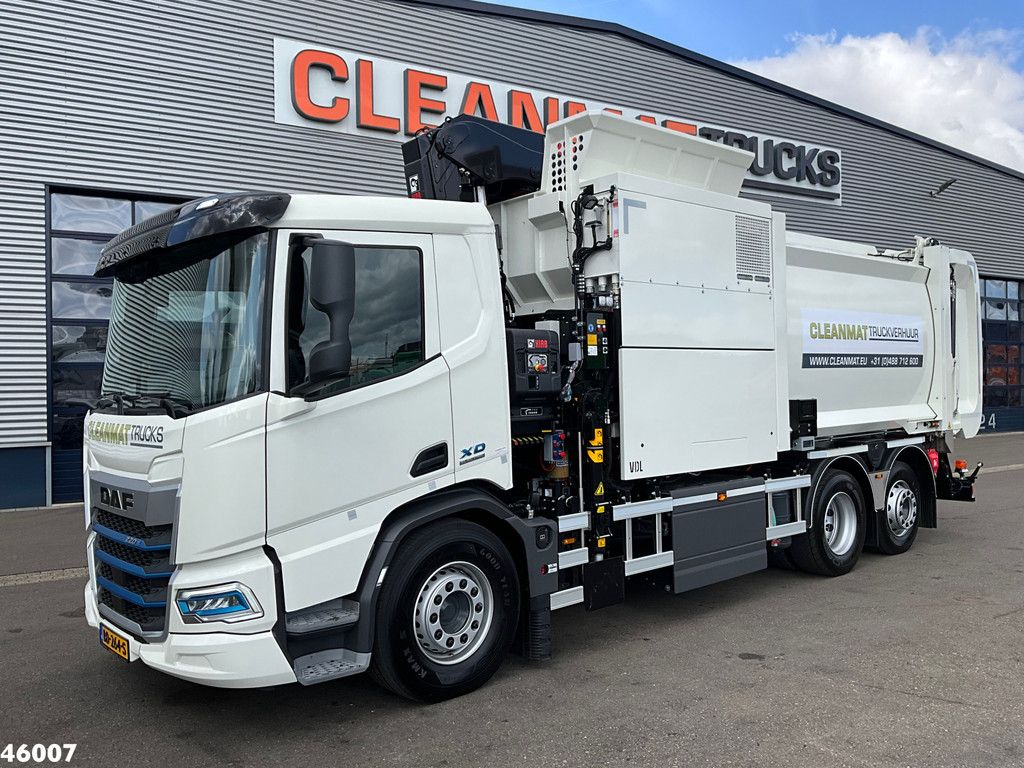DAF FAG XD 220 Hiab 23 Tonmeter laadkraan FULL ELECTRIC