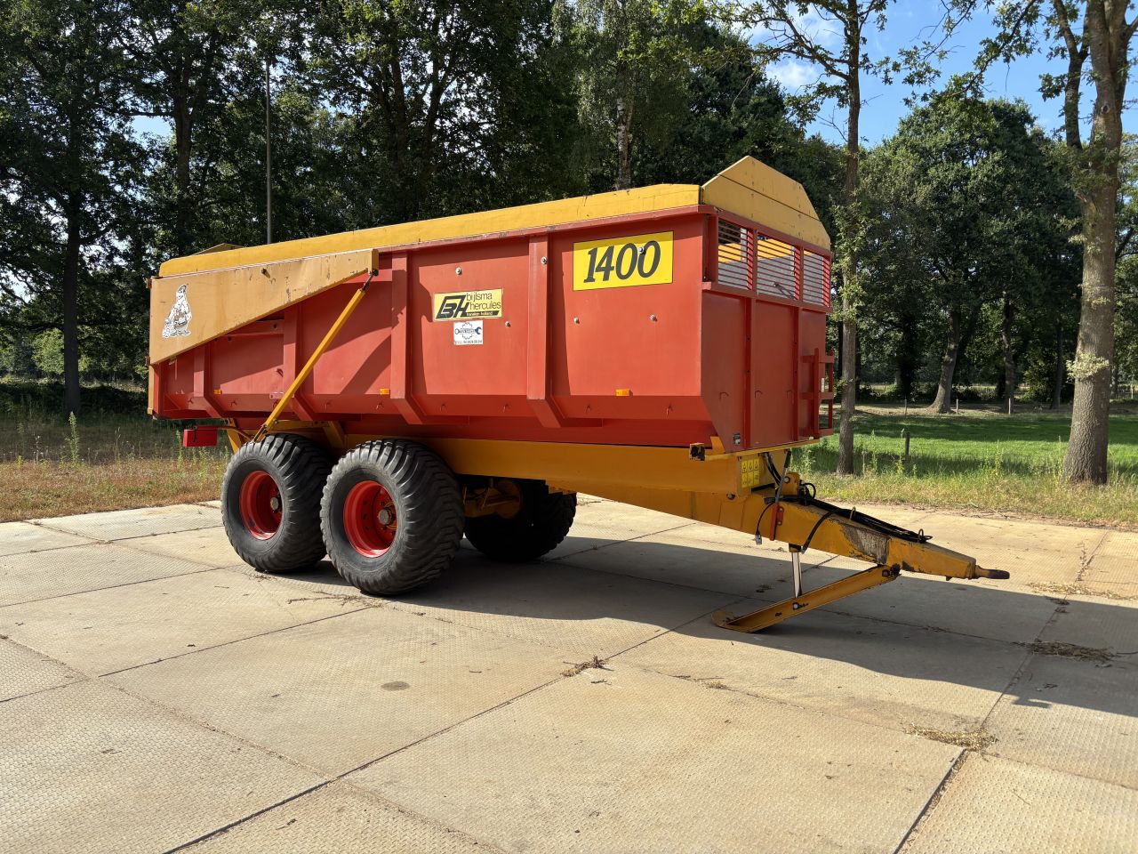 Bijlsma hercules 1400 kieper 12 ton inhoud