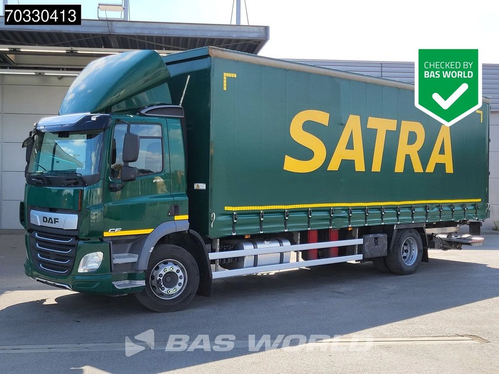 DAF CF 290 4X2 19tonner curtainsider 1500kg Ladebordwand Automatic ACC Euro 6