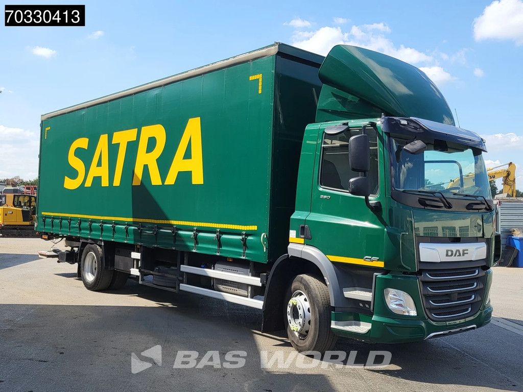 DAF CF 290 4X2 19tonner curtainsider 1500kg Ladebordwand Automatic ACC Euro 6
