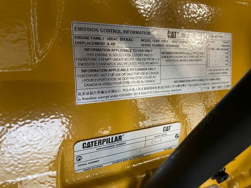 CAT DE110GC - 110 kVA Stand-by Generator - DPX-18208