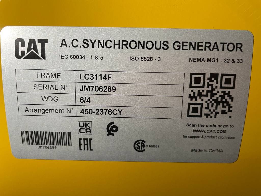 CAT XQP115 - Generator 115 kVA Stage V - DPX-18125
