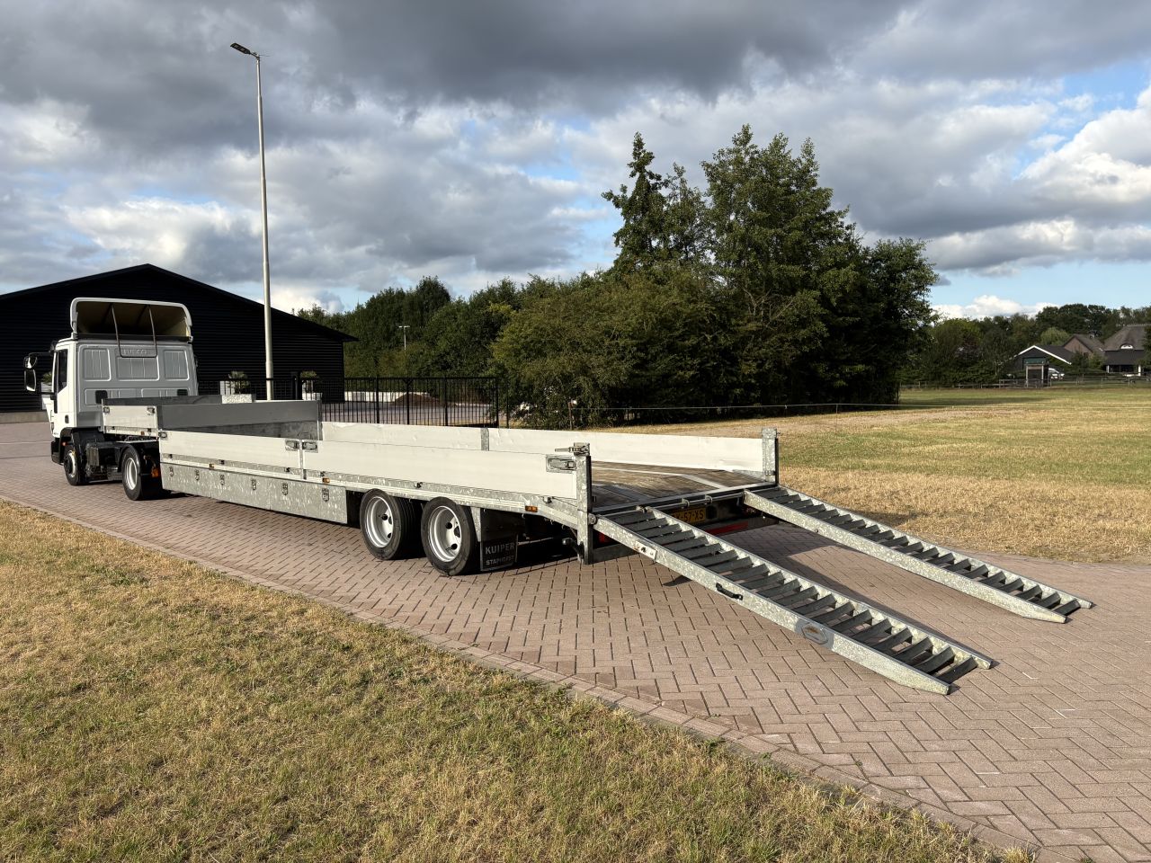 Be oplegger semi dieplader kuiper 16 TON MET LUIKEN