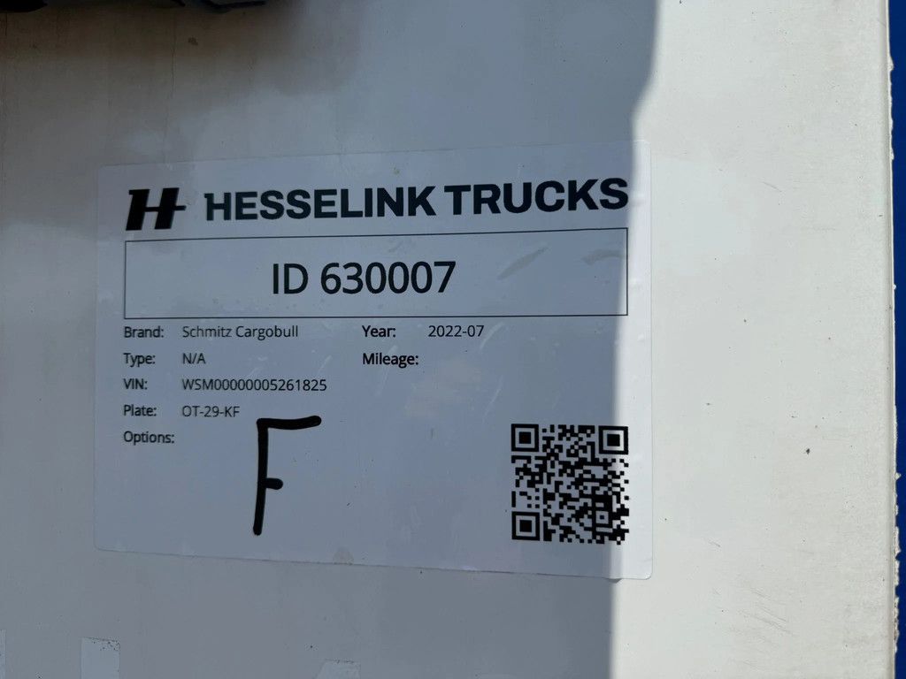 Schmitz Cargobull SKO 24 Thermo King A400 Liftas 2T Laadklep Palletkist 270H 250B