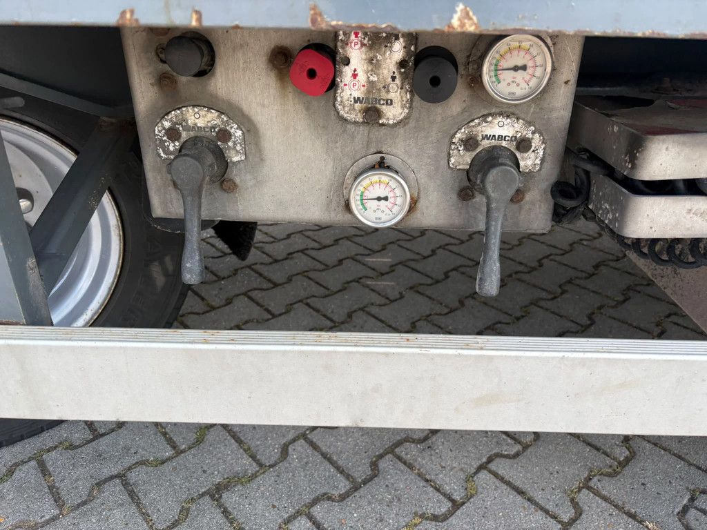 Vlastuin 30T Vlakke aanhanger + Containerbanen 80CM Hoog Rongen, Top conditie