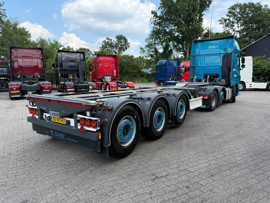 D-TEC FLEXITRAILER FT-LS-S Multi 2x20 40 45ft SAF Liftas 2x20 30 40 45FT LED Top condition NL Trailer