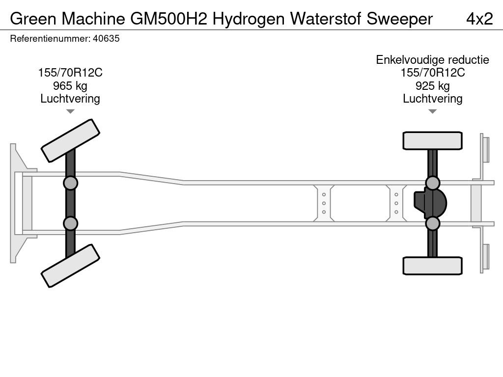 Green Machine GM500H2 Hydrogen Waterstof Sweeper