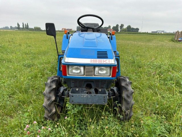 Iseki Landhope TU145F four-wheel-drive mini tractor with rotary tiller