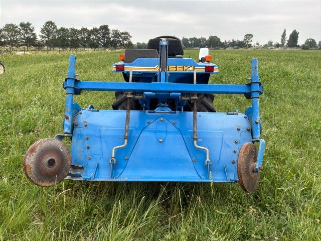 Iseki Landhope TU145F four-wheel-drive mini tractor with rotary tiller