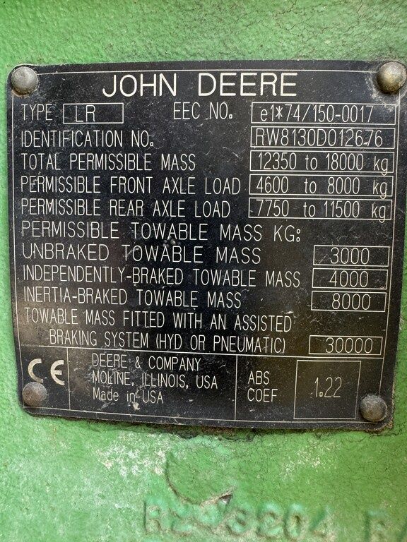 John Deere 8130
