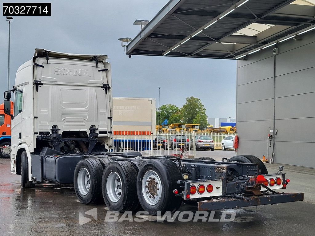 Scania R R580 8X4 8x4 chassis Lift+Steering axle Full Air suspension Retarder Automatic Euro 6