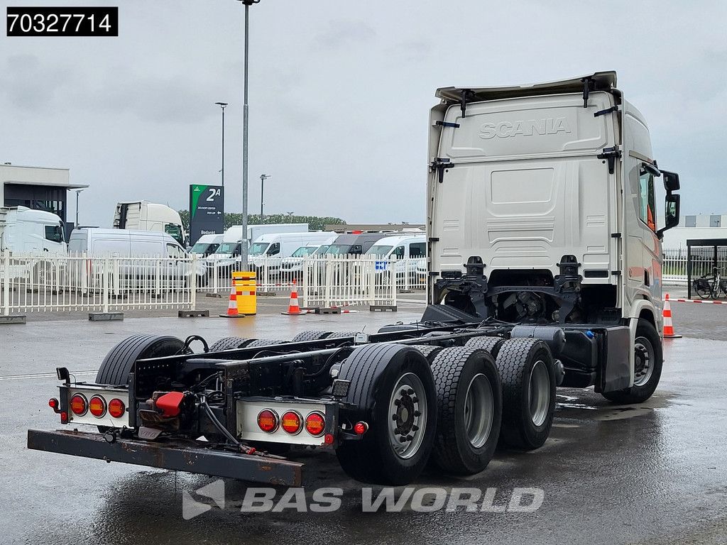 Scania R R580 8X4 8x4 chassis Lift+Steering axle Full Air suspension Retarder Automatic Euro 6