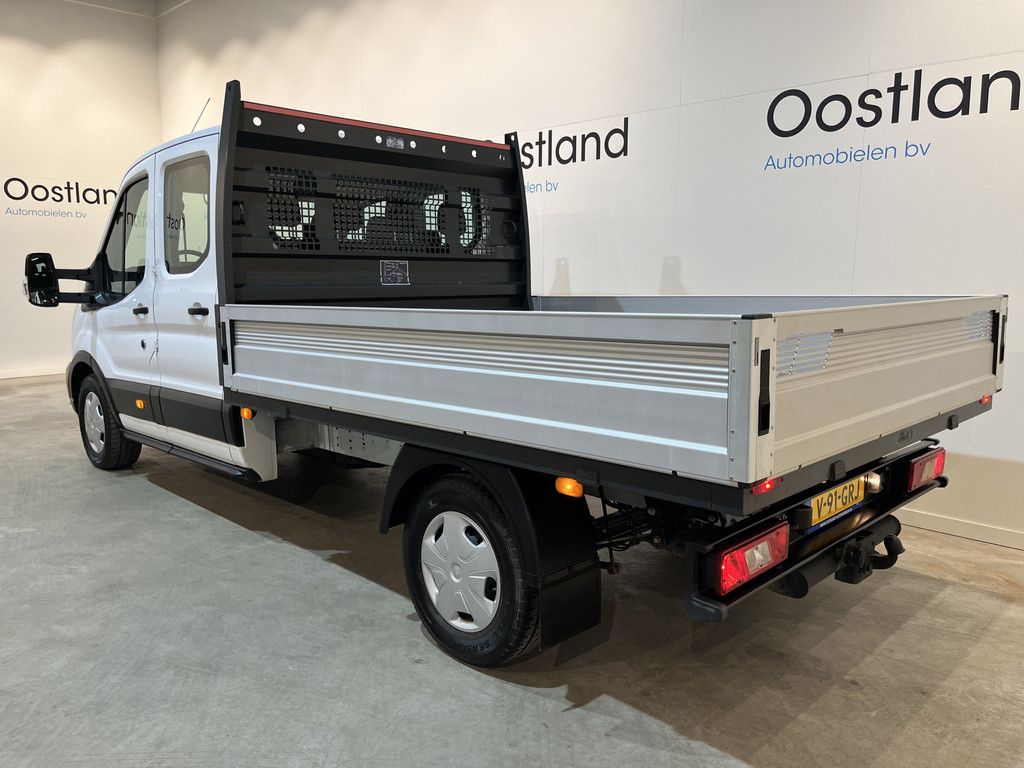 Ford Transit 2.0 TDCI L3H1 130 PK DC 7 pers. Open Laadbak / Euro 6 / Airco / Cruise Control / Trekhaak / CarPlay / 23.600 KM !!