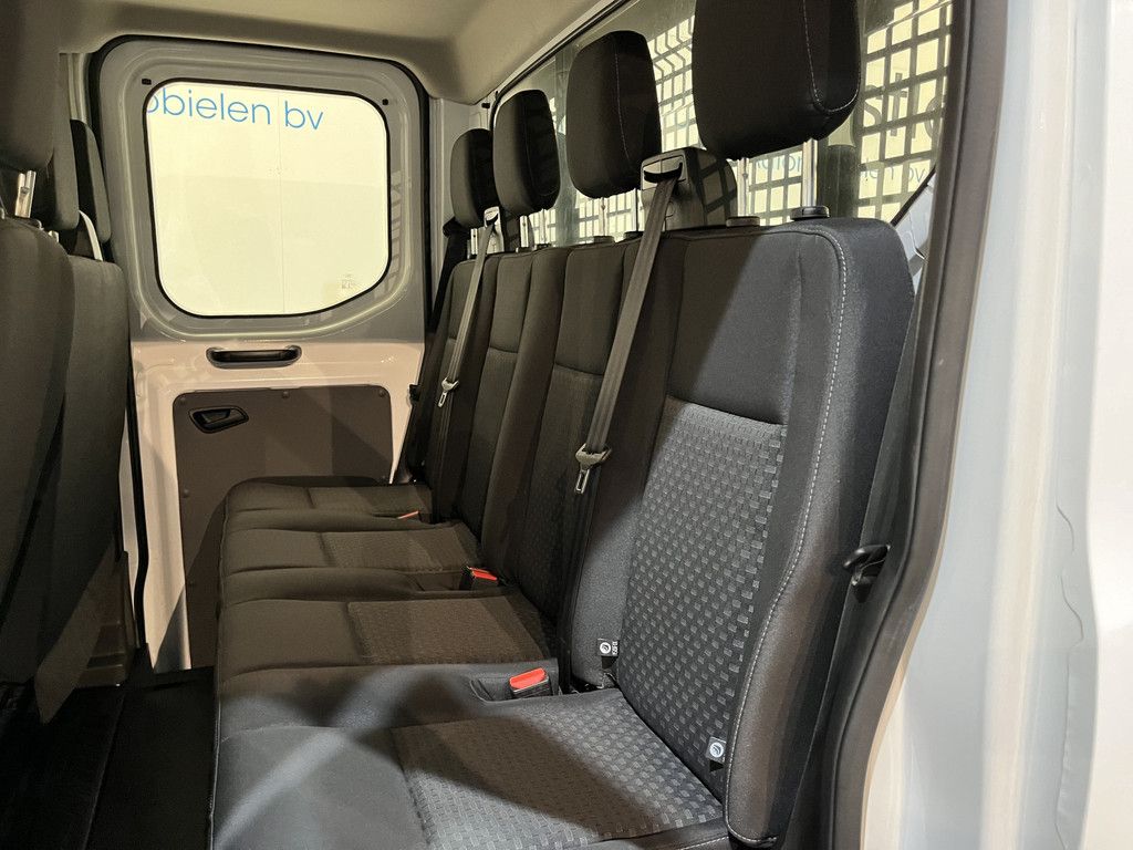 Ford Transit 2.0 TDCI L3H1 130 PK DC 7 pers. Open Laadbak / Euro 6 / Airco / Cruise Control / Trekhaak / CarPlay / 23.600 KM !!
