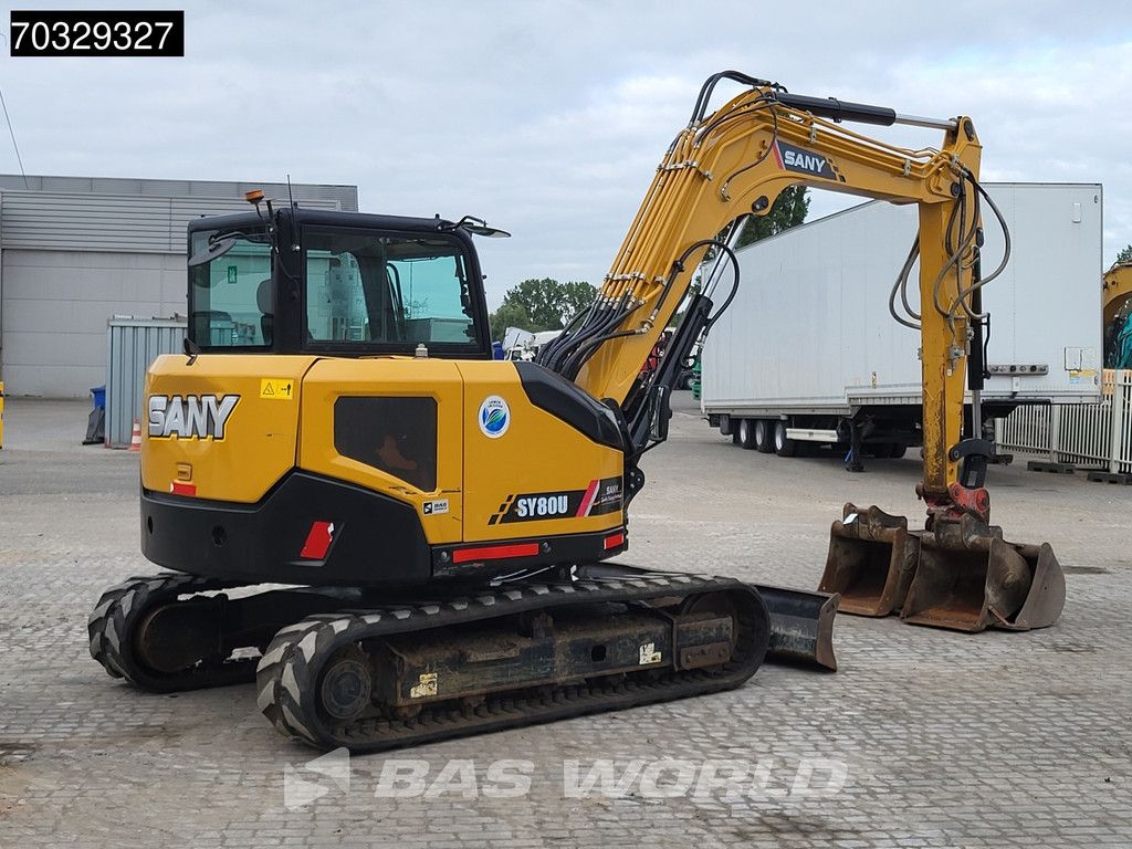 Sany SY80 U A/C - 3 Buckets