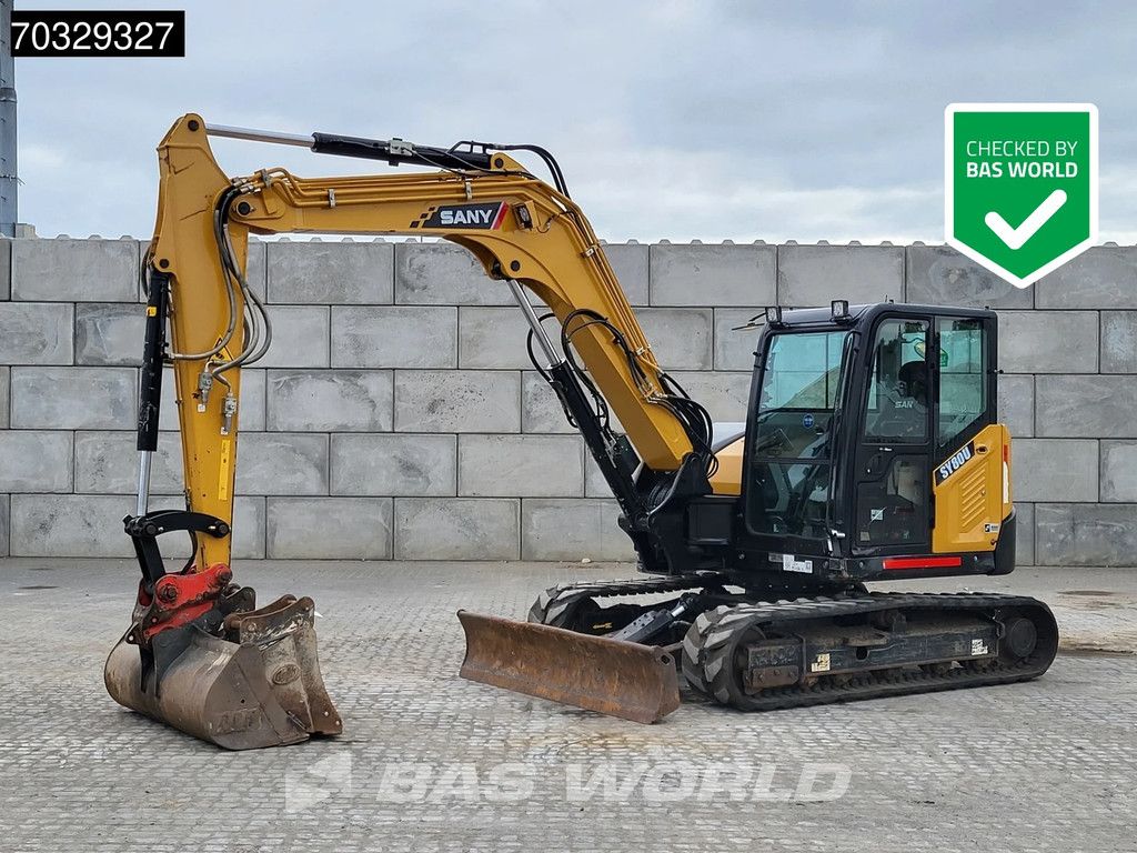 Sany SY80 U A/C - 3 Buckets