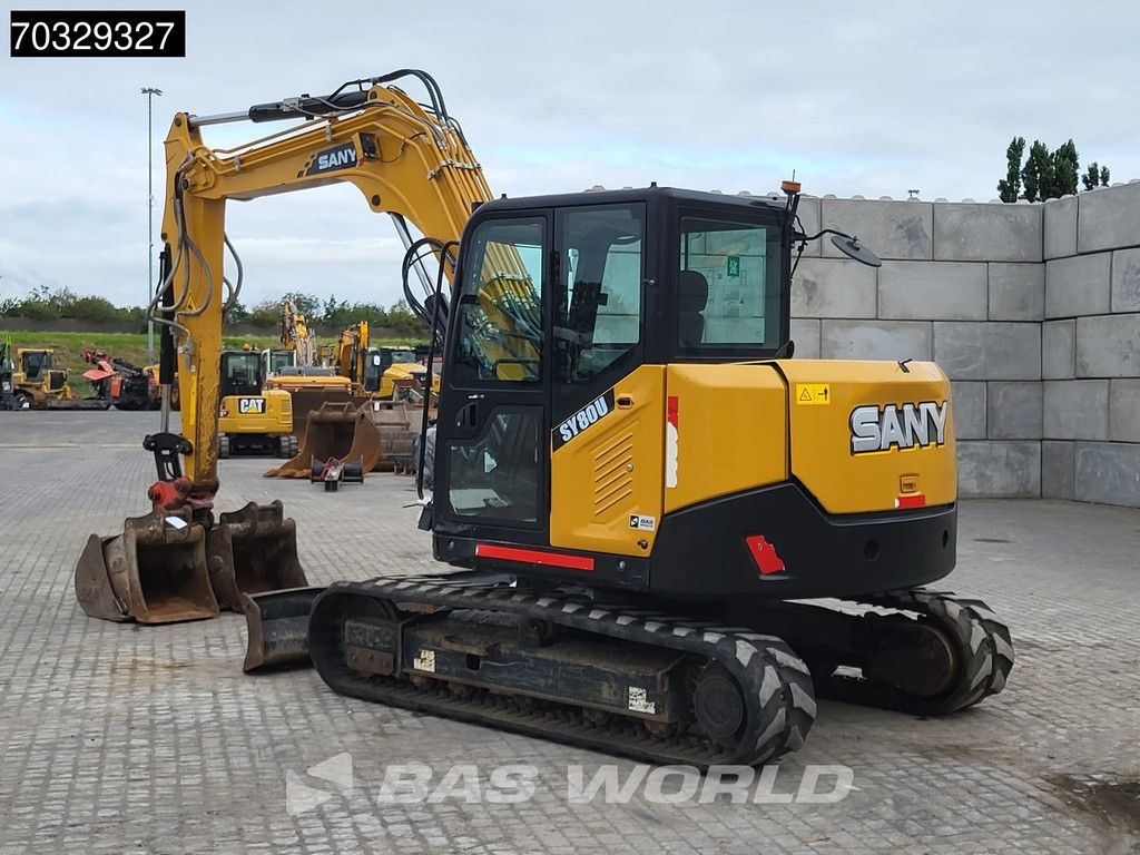 Sany SY80 U A/C - 3 Buckets