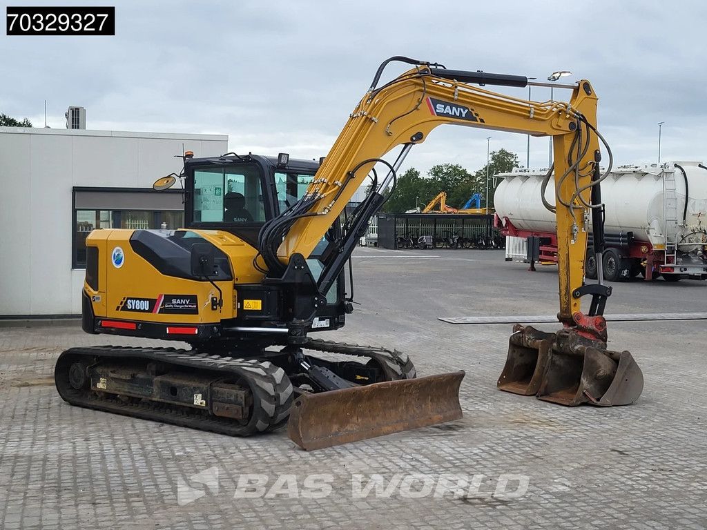 Sany SY80 U A/C - 3 Buckets