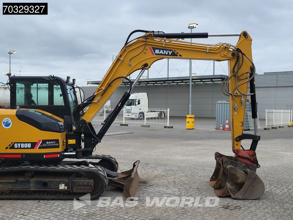 Sany SY80 U A/C - 3 Buckets
